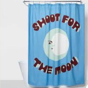 Shoot for the Moon Microfiber Shower Curtain - Room Essentials
